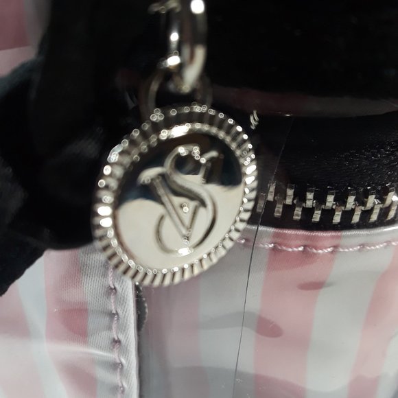 Victoria's Secret 4pc Signature Stripe Train Case - Picture 8 of 9